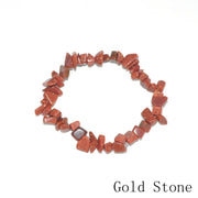 Charms Reiki Healing Bracelet Gold Stone