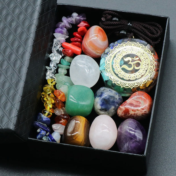 High-Quality 7 Pcs Chakra Natural Crystal Stone - Graceful Home Finds