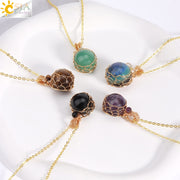 Best Quality Chakra Natural Stone Pendant Necklace