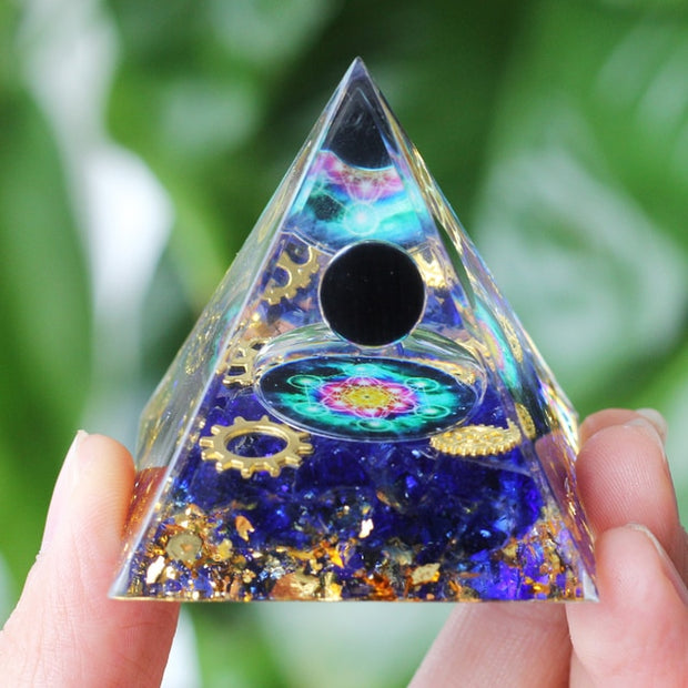 Natural Stone Amethyst Crystal Pyramid - Graceful Home Finds