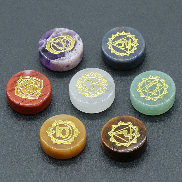 7 Pcs Chakra Natural Crystal Stone - Graceful Home Finds