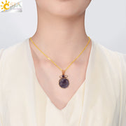 Top Quality Chakra Natural Stone Pendant Necklace