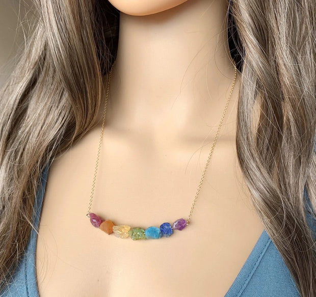 Top Quality Seven Chakra Crystal Necklace